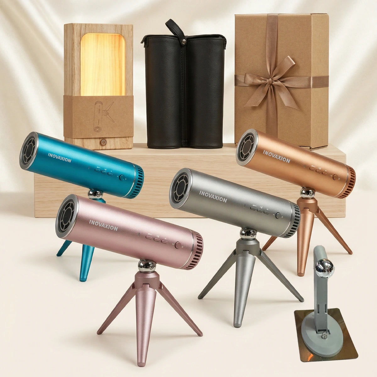 HandsFreeDryer hands-free hair dryer collection — wall mount, tripod and handheld
